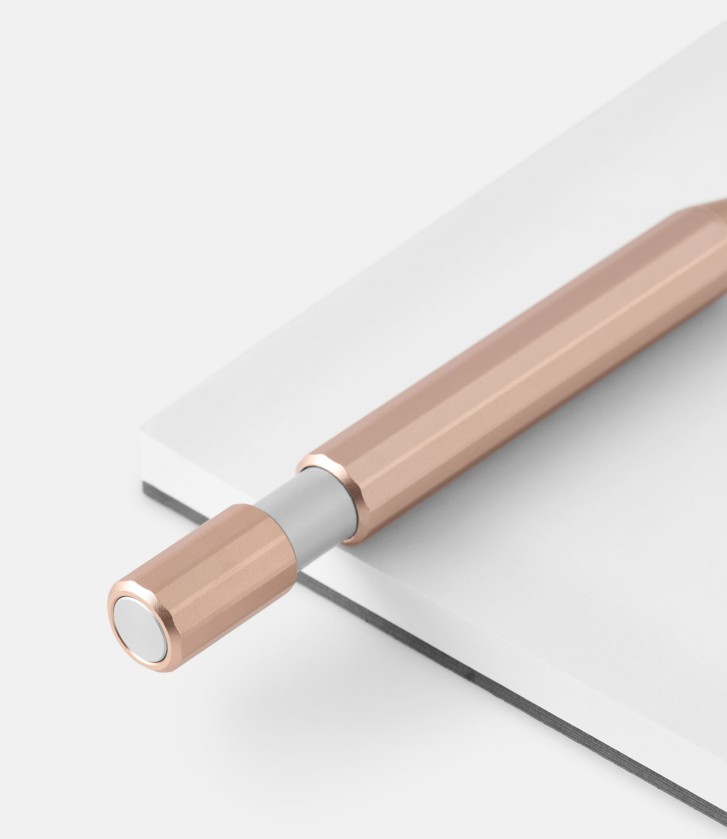 Andhand Aspect Retractable Pen Blush Pink — ручка-роллер из алюминия