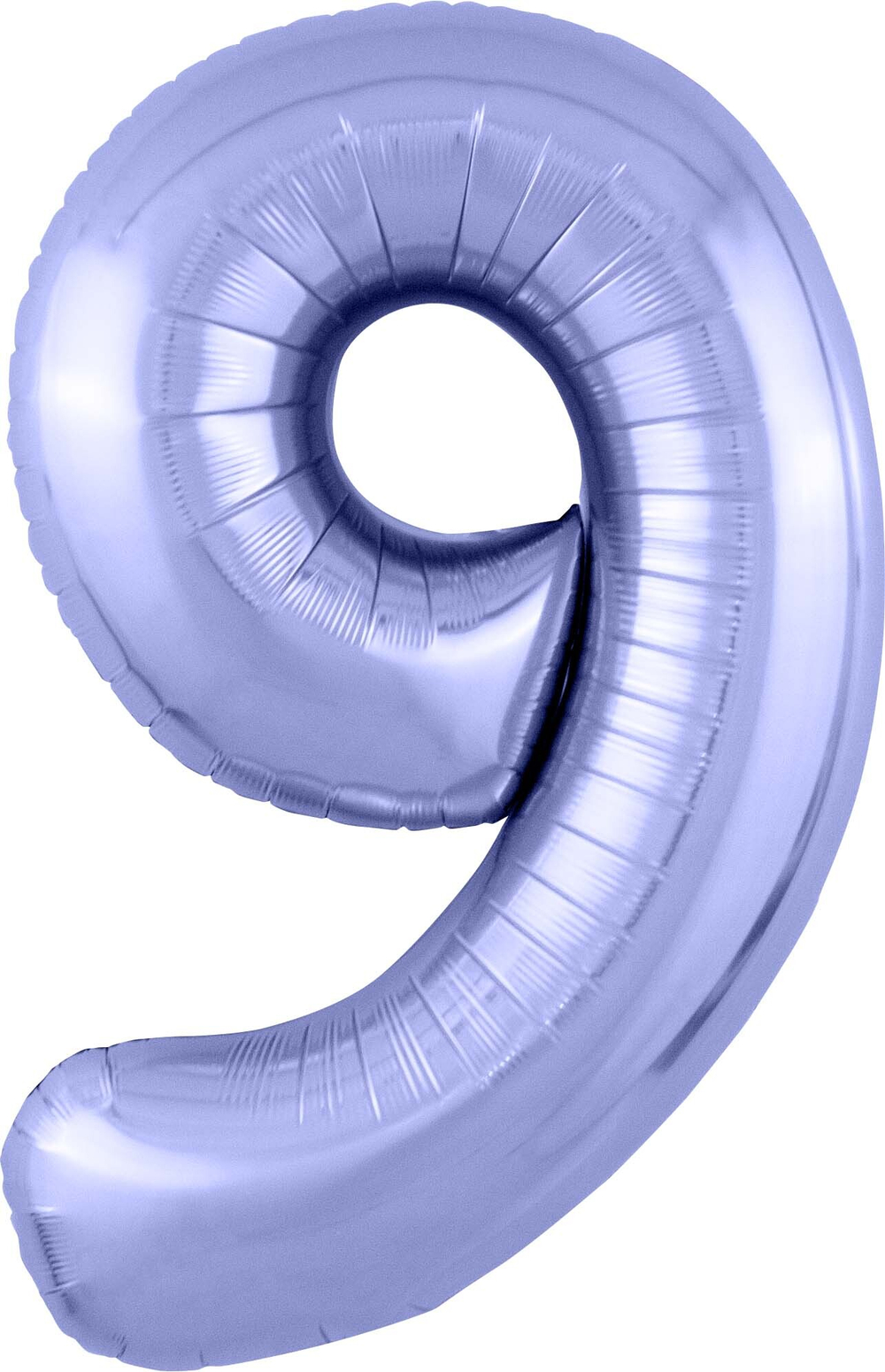 Шар (40""/102 см) Цифра, 9 Slim, Сиреневый, 1 шт. в упак. И84