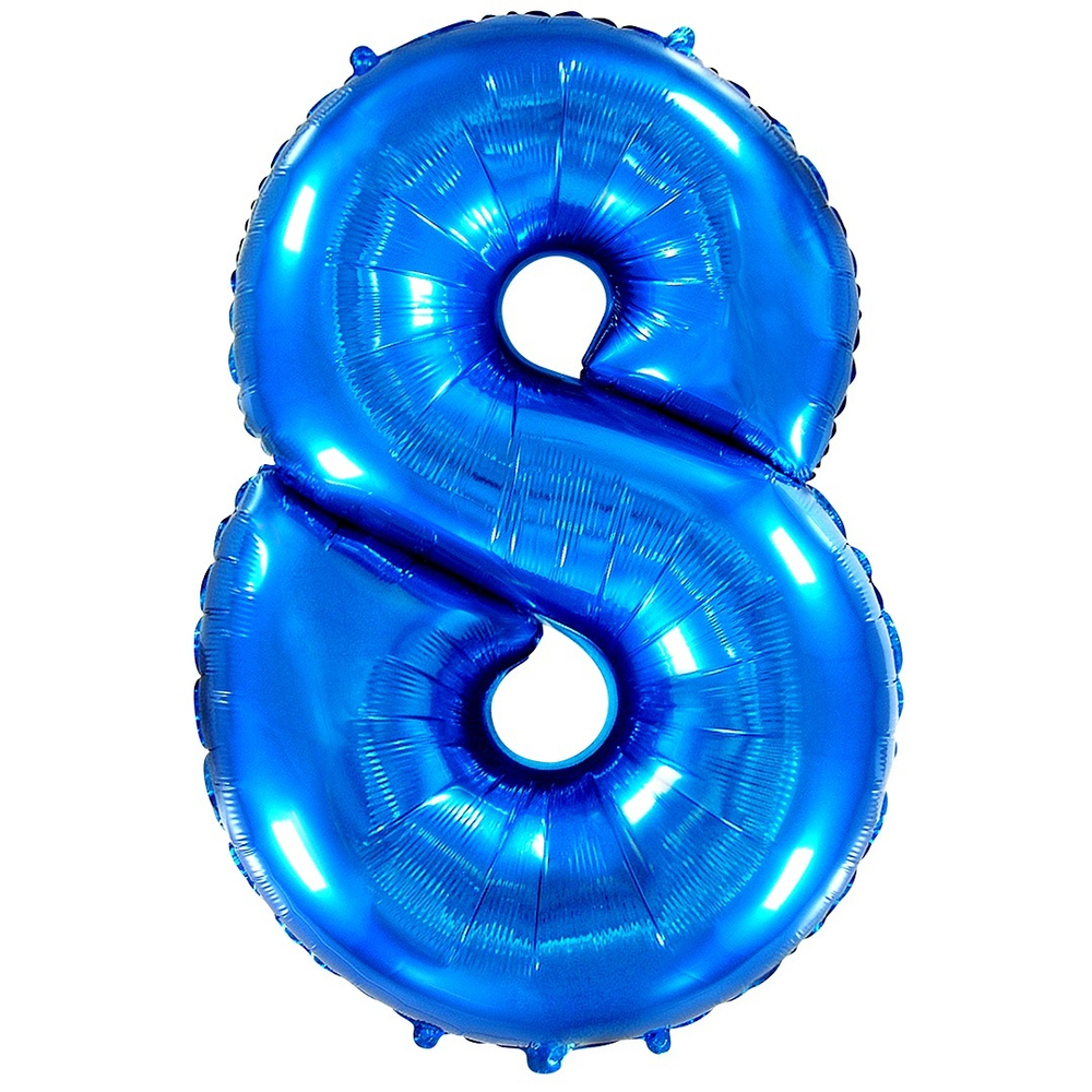 Цифра 8 "Синяя" (40''/102 см)
