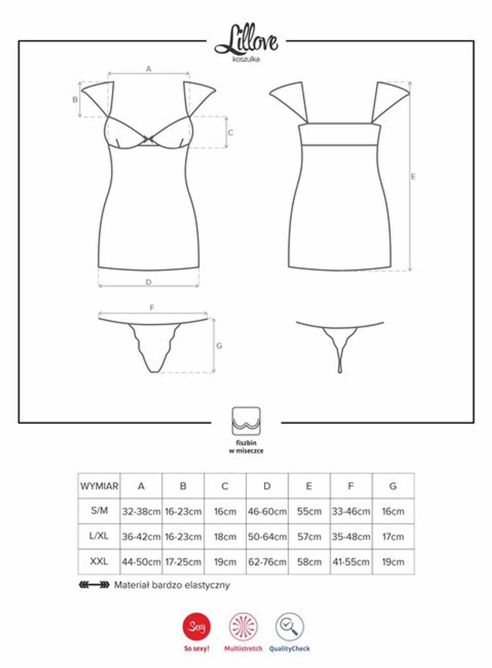 Розовая сорочка с кружевом Lillove Chemise LXL (46-48) (Цвет: розовый)