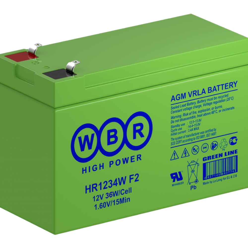 Аккумулятор WBR HR1234W F2 - AGM ( 12В / Ач )