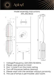 Подвесной светильник Ozeynn APL.332.06.22 Aployt