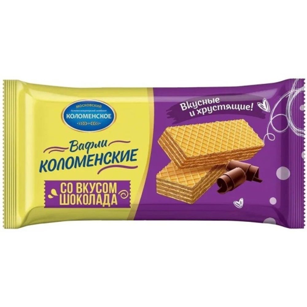 Коломенские Вафли со вкусом шоколада арт. 92007 вес