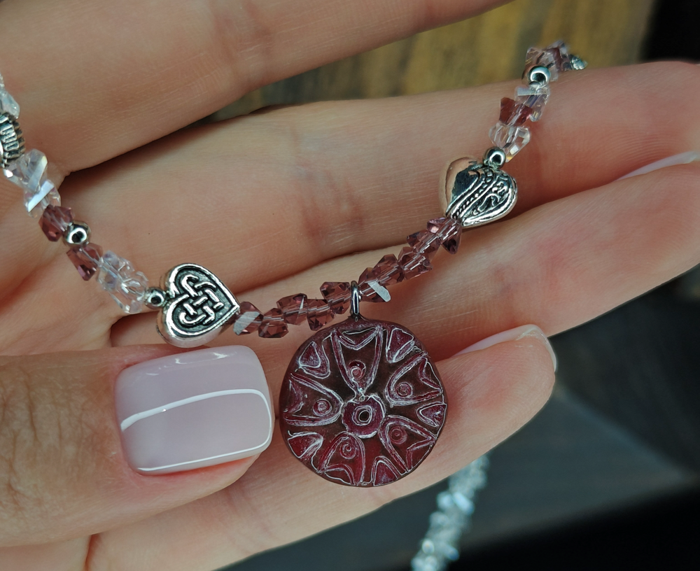 Чокер «Свет Бургунди»