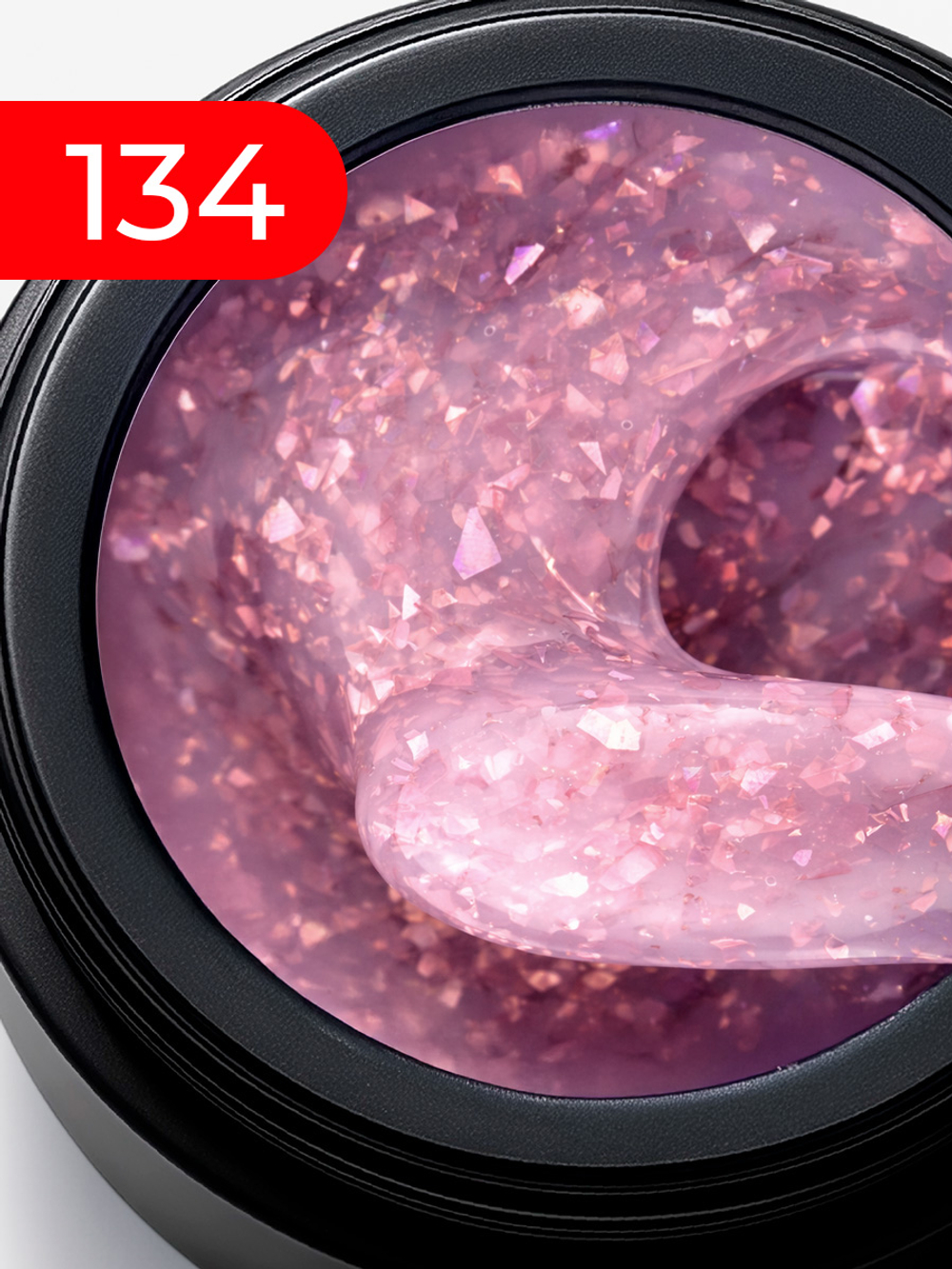 BSG Жёсткий гель для наращивания Konfityur НИЗКАЯ ВЯЗКОСТЬ №134 (13 г)