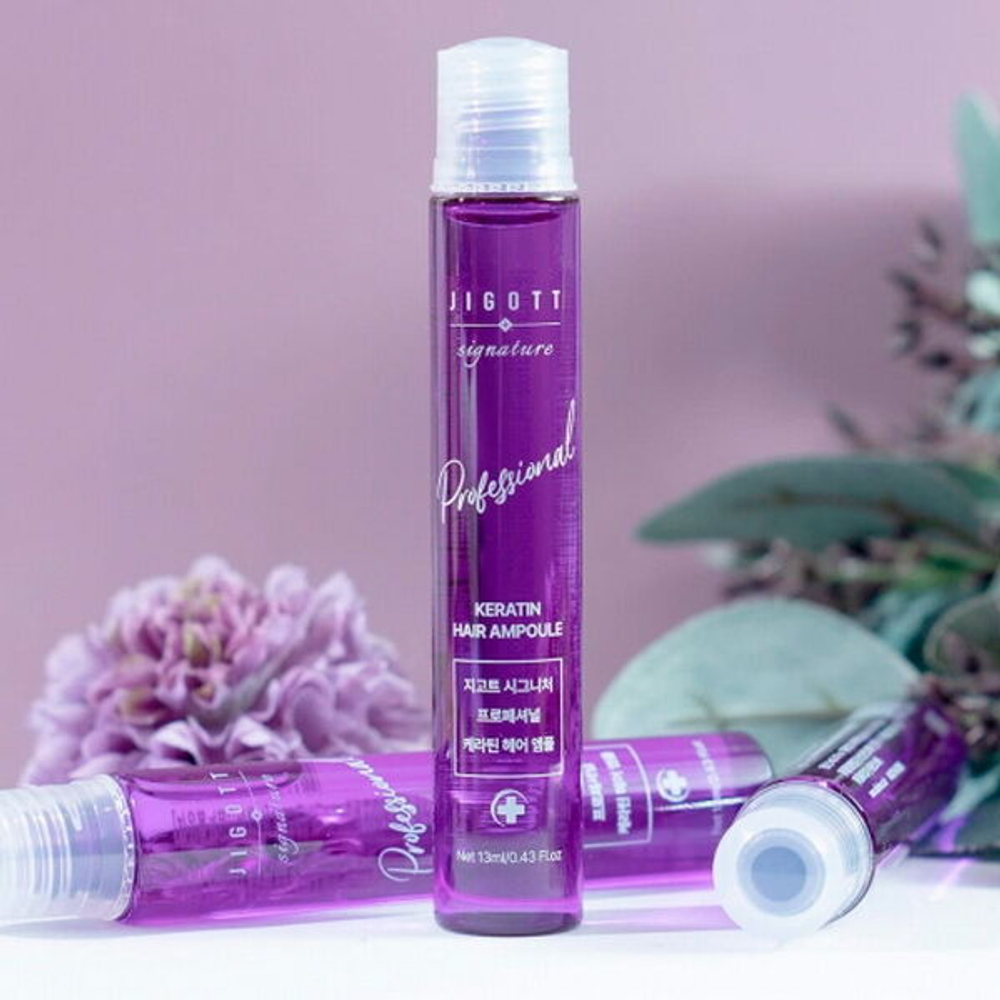 Филлер для волос c кератином Jigott Signature Professional Keratin Hair Ampoule, 1шт *13мл