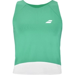 Женский топ теннисный Babolat Padel Perforated - fluo green/white