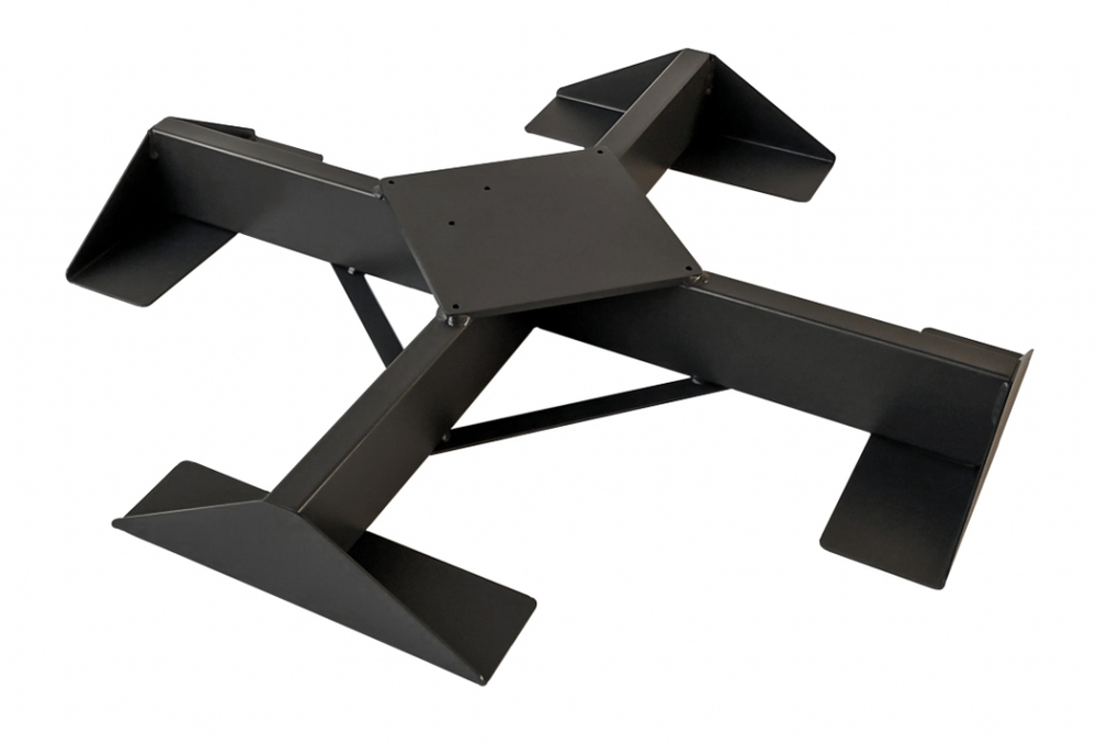 Зонт профессиональный двухкупольный 3.5х7 м Scolaro Alu Double Dark, антрацит, слоновая кость
