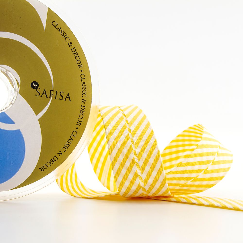 Косая бейка с рисунком 30 мм / 25 метров, диз.6282 22, Safisa (Spiral)