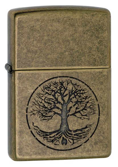 Цена наЗажигалка ZIPPO Classic с покрытием Antique Brass™, латунь/сталь, медная, матовая,