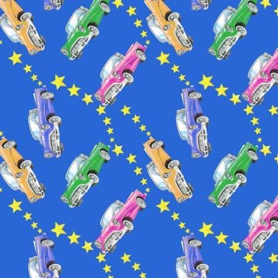 Ретро машины, звёздочки
