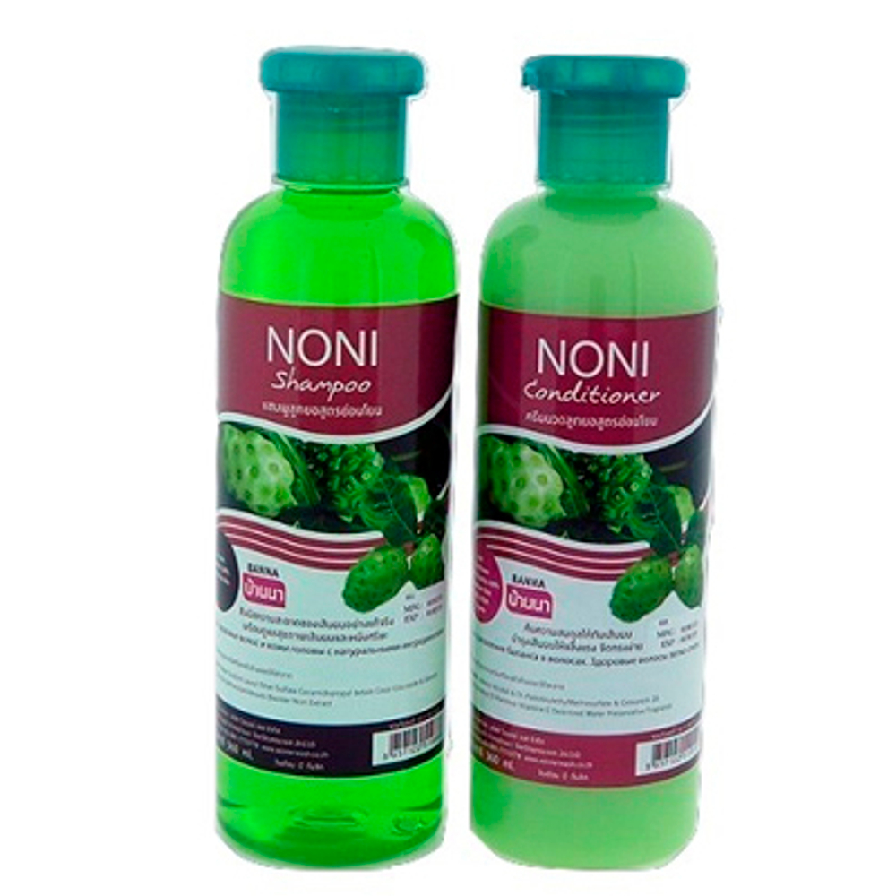 Шампунь и кондиционер с экстрактом Нони Banna  Shampoo & Conditioner, 2х360 мл