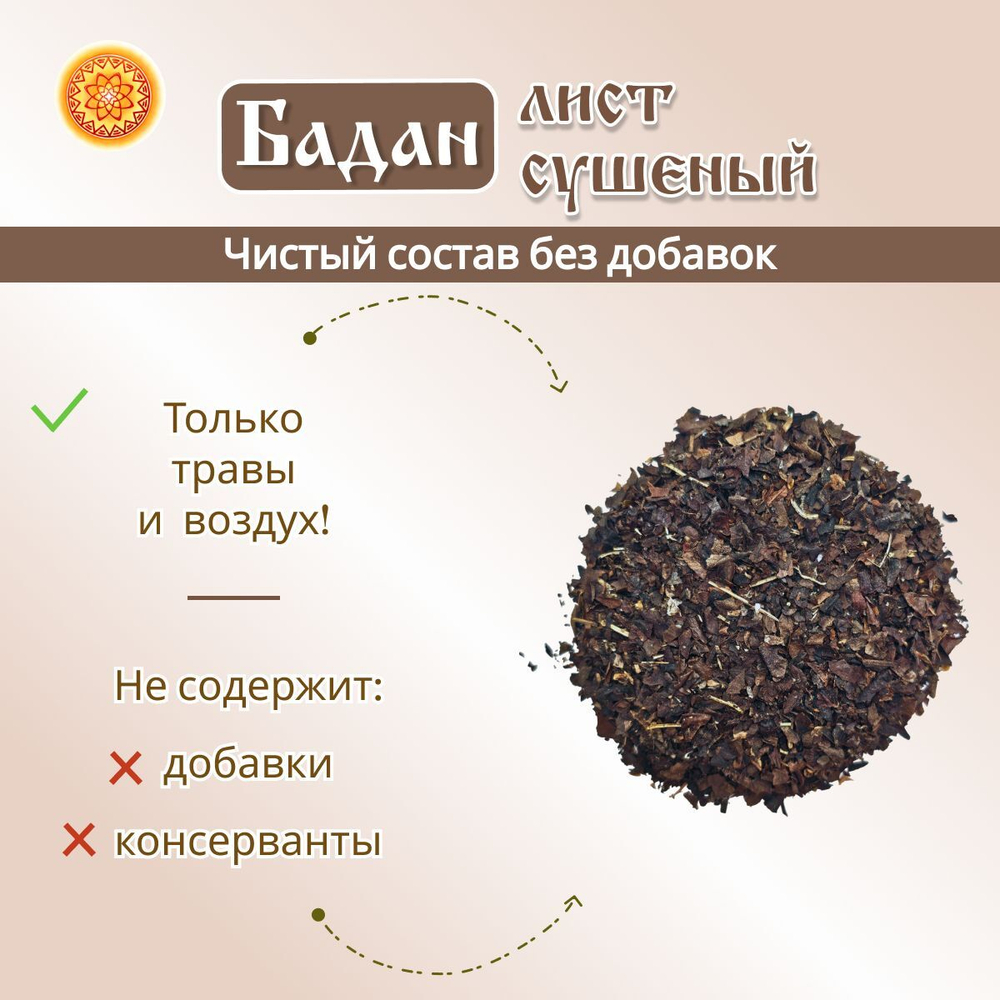 Бадан измельченный (лист)