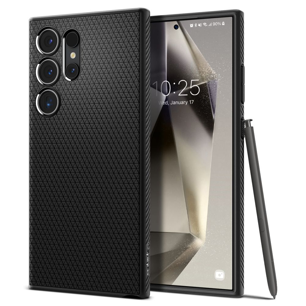 Чехол Spigen LIQUID AIR GALAXY S24 ULTRA MATTE BLACK