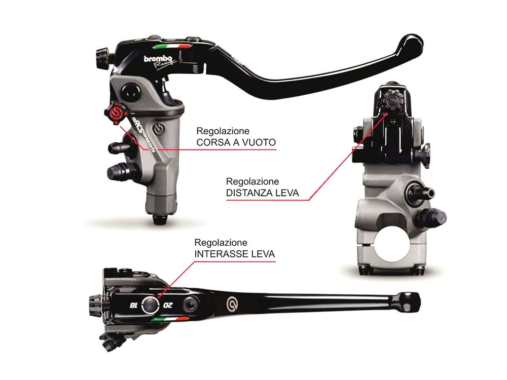 110C74010 BREMBO RACING RADIAL MASTER CYLINDER 19 RCS CORSA CORTA