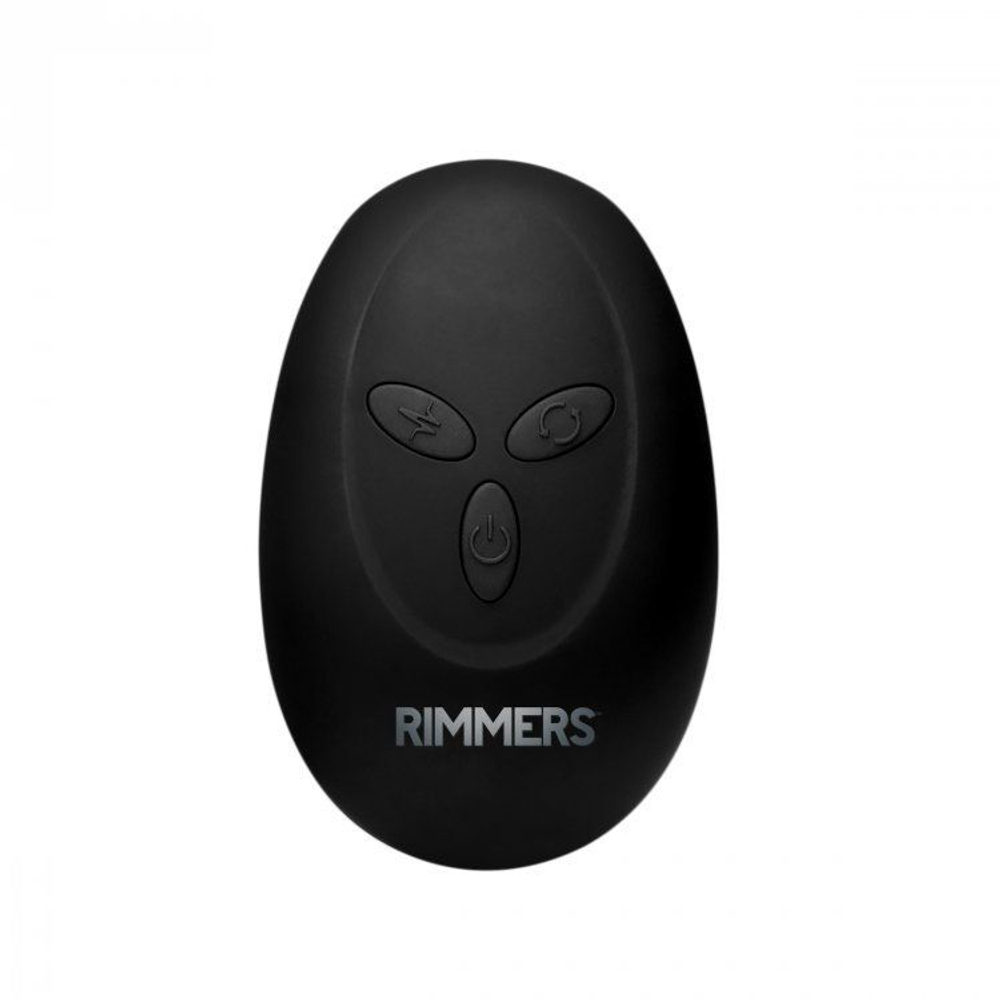 Черная анальная пробка Slim R Smooth Rimming Plug with Remote - 14 см. (Цвет: черный)