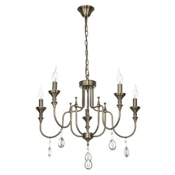 Люстра подвесная 5*E14 CL437153 бронза Рига Citilux