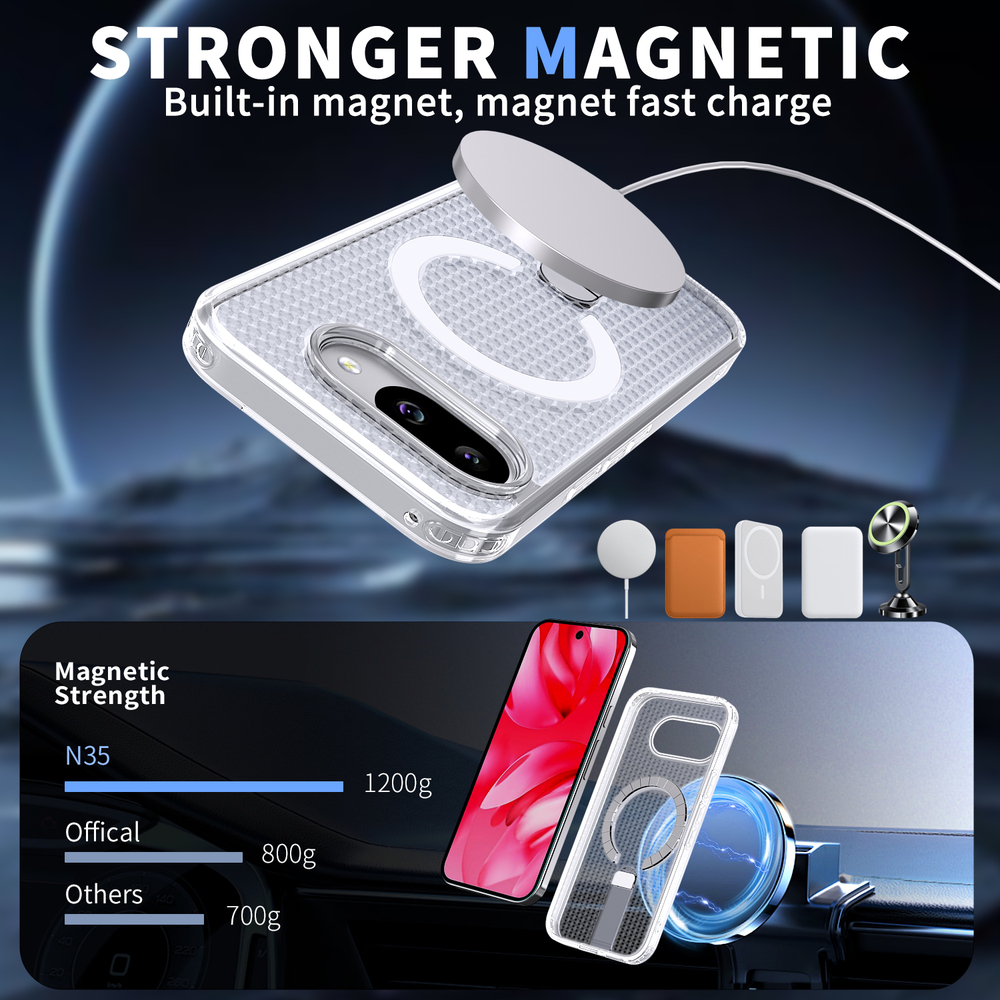 Прозрачный чехол Mesh Pro Magnetic Case для Google Pixel 9А