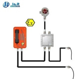 Взрывозащищенный телефон JREX103-FK-B аналоговый с клавиатурой и маяком