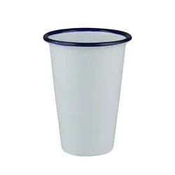 Чашка 450 мл без ручки d 9,3 cм h12,2 см Blue Rim эмалированая сталь SUNNEX [1]