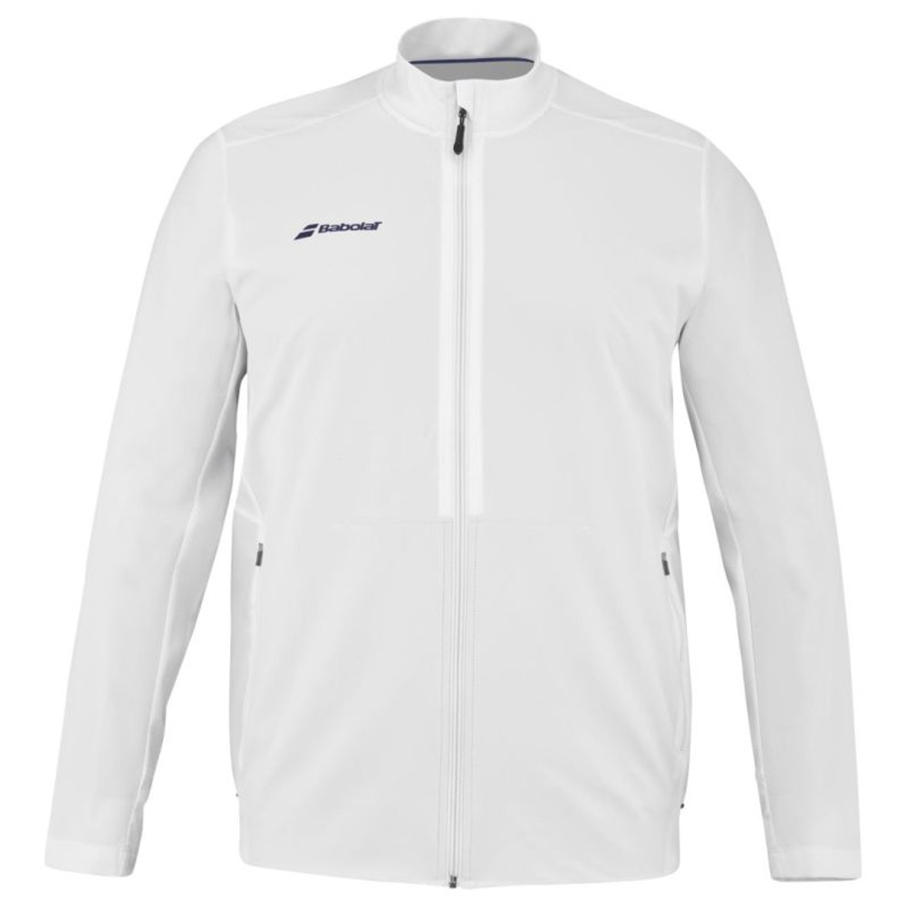 Мужская теннисная толстовка Babolat Play - white/white