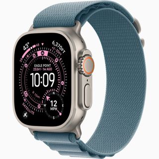 Умные часы Apple Watch Ultra 3 49мм Natural Titanium Case с Lightt Blue Alpine Loop