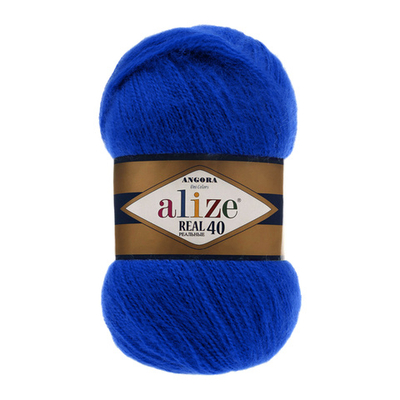 Пряжа Alize (Ализе) Angora Real 40 / уп.5 мот. по 100 г, 430м, 141 василек A