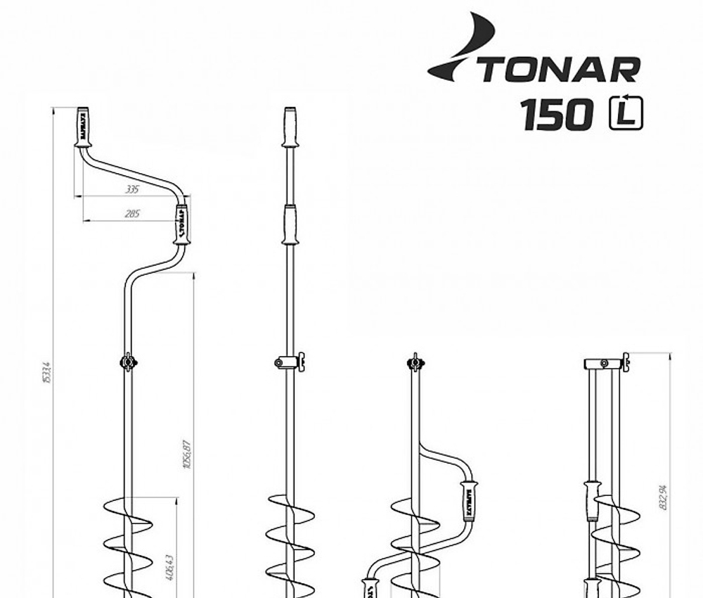 Ледобур Тонар ЛР-150Д (левое вращение)