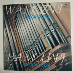 Винтажная виниловая пластинка LP В.А. Моцарт Missa, KV139 Месса до минор, KV 139 (СССР 1986)