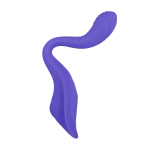 Фиолетовый гибкий вибростимулятор с пультом ДУ Anywhere Vibe (Цвет: фиолетовый)