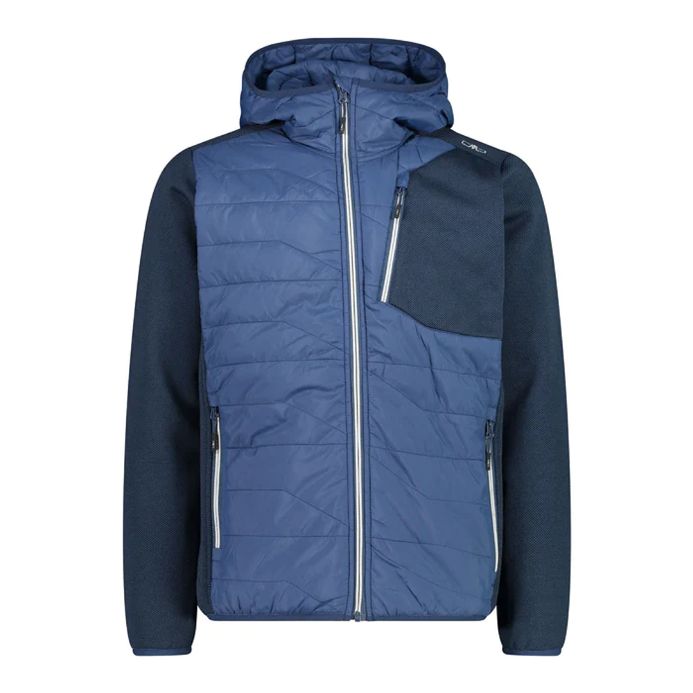 Толстовка CMP Man Hybrid Jacket Fix Hood , артикул 31H0997, цвет Nero (M928)