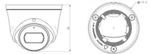 TC-C34XS Spec:I3W/E/Y/2.8mm/V4.2 Камера видеонаблюдения купольная 4 Мп Tiandy