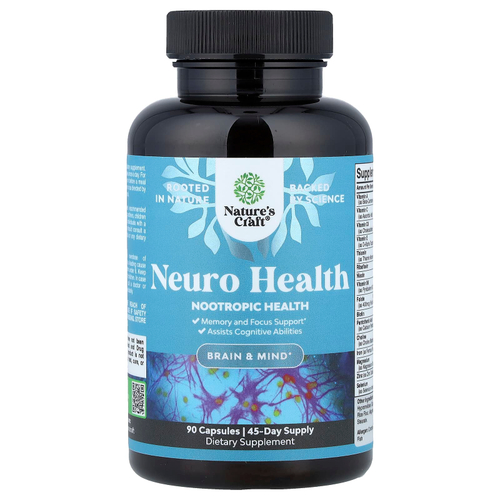 Nature's Craft, Neuro Health, 90 капсул