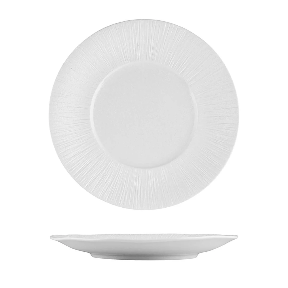 Тарелка мелкая d=22,5см, h=2.7 см, фарфор, серия "White Moon", P.L. - Proff Cuisine