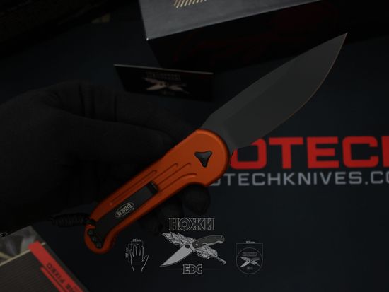 Складной нож Microtech LUDT MT/135-1OR c клинком из стали Böhler M390 Microclean®, рукоять алюминий
