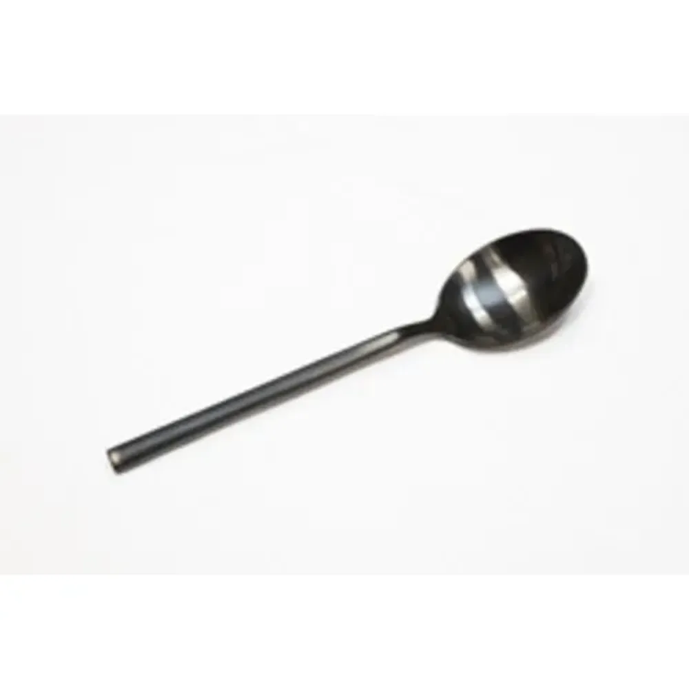 Ложка столовая 19,5 см матовая черный цвет Black Sapporo PVD P.L. - Davinci [12]