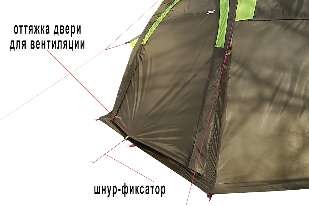 Палатка Лотос Мансарда 5M (Модульная) Д-образная дверь 3.2х3.6х2.05м 9.9кг 19017