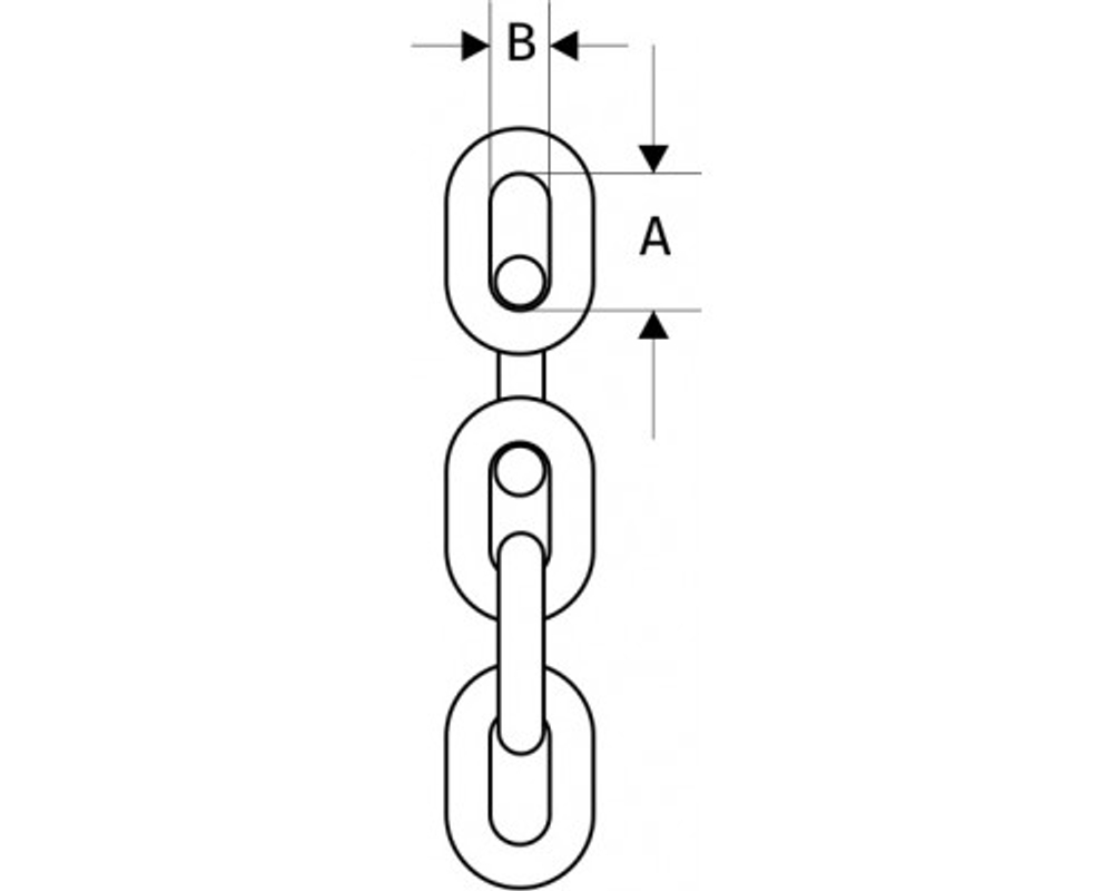 Цепь G80, круглозвенная, 32 Х 116, Класс Т8, высокопрочная, NK