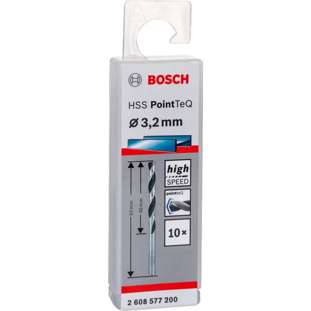 Свёрла по металлу PointTeQ 3,2 мм BOSCH 2608577200