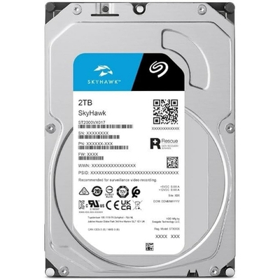 Жесткий диск Seagate Skyhawk HDD 3.5" SATA 2Tb, 5400 rpm, 256Mb buffer, CMR