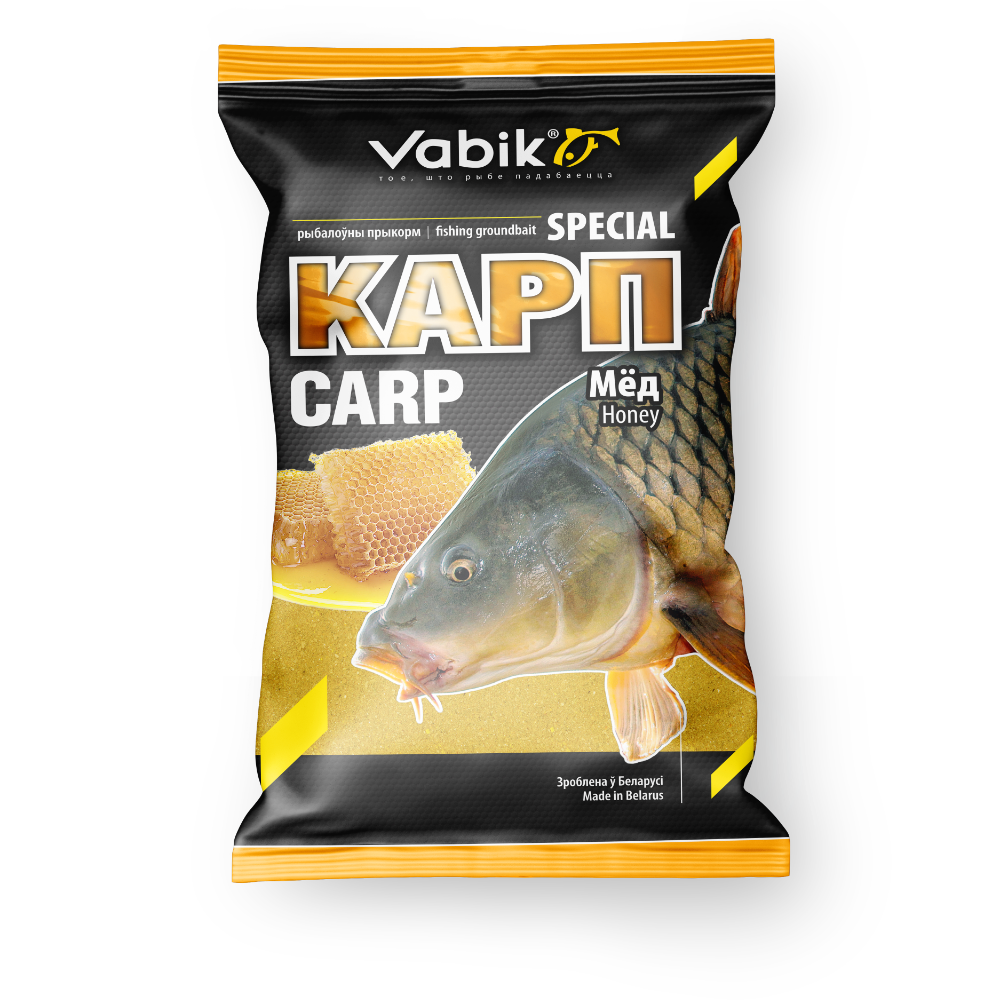 Прикормка Vabik Special Carp Honey "Карп Мед" (темно-оранжевая), 1кг