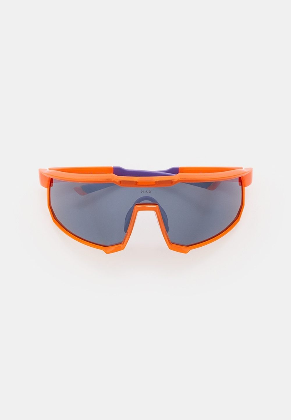 Спортивные очки с диоптриями HILX Big Head / Shiny Orange Purple / Silver Lens