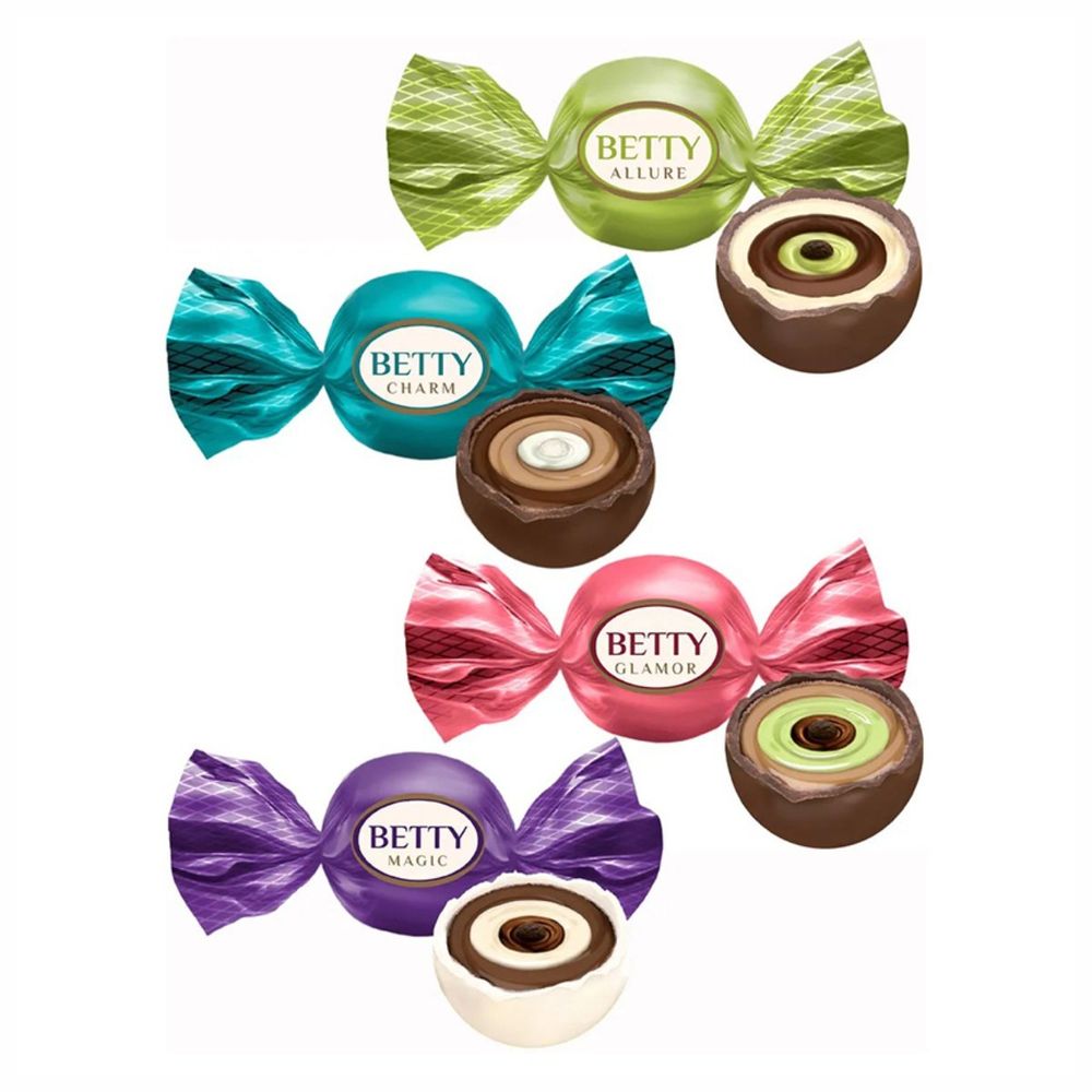 Конфеты Сладкий орешек Betty ассорти Вес.