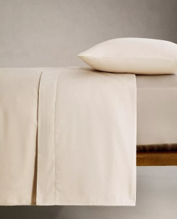 ZARA HOME (300 НИТЕЙ) ПОДОДЕЯЛЬНИК ИЗ САТИНА, ЭКРЮ