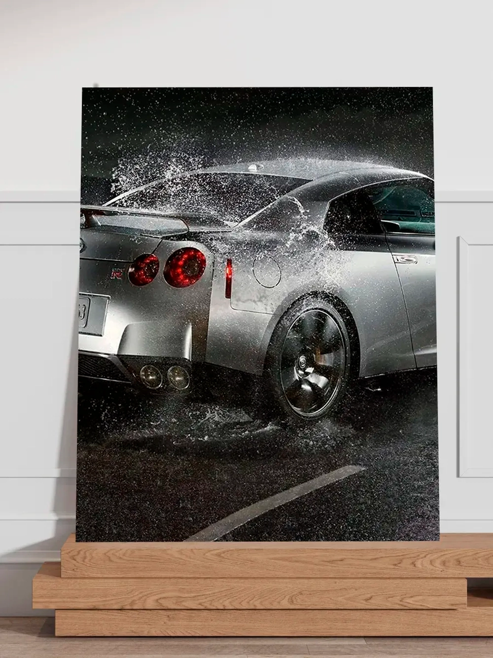Картина "Nissan GT-R", на стену для интерьера 30х40см 1шт.