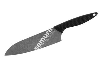 Нож кухонный Samura GOLF Stonewash Сантоку 180 мм, SG-0095B/K