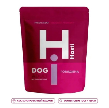 Hasti Adult All breeds Говядина для собак 10 кг