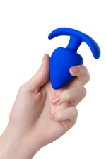 Анальная пробка A-Toys синяя 8,3 см