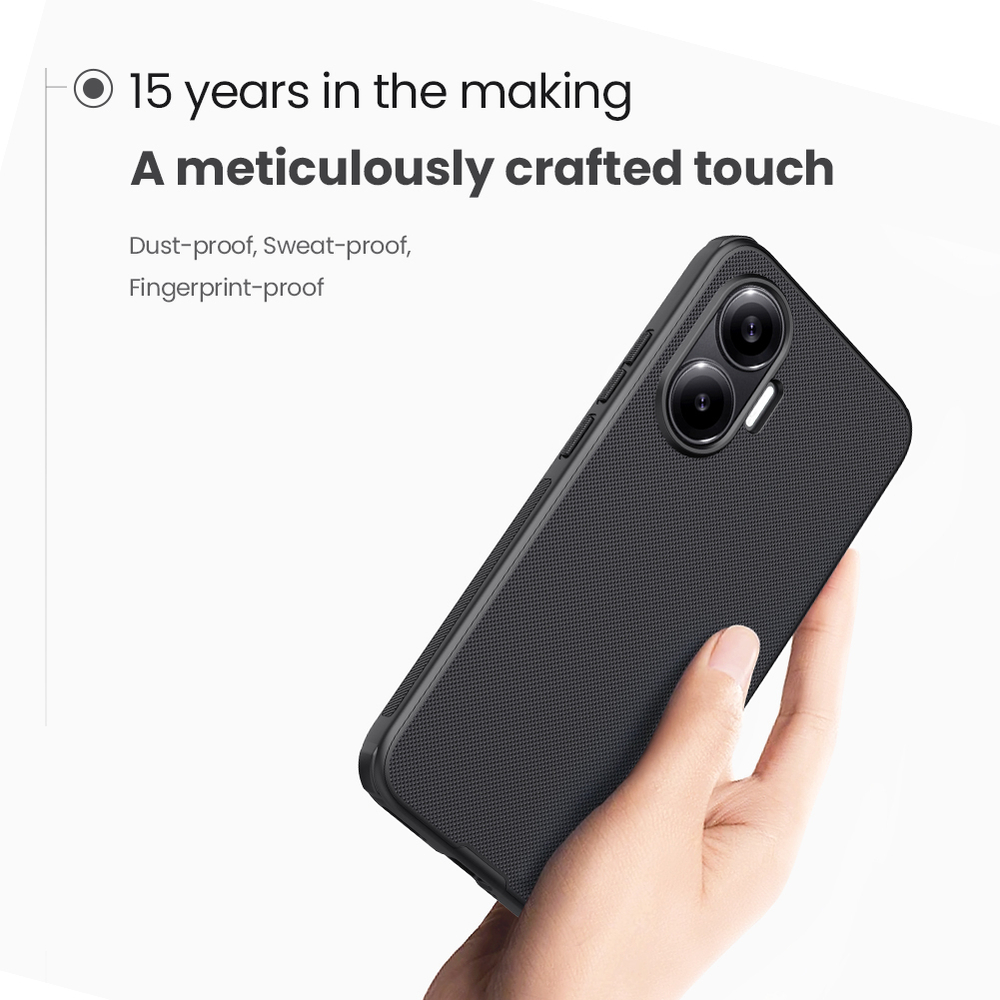Усиленный противоударный чехол от Nillkin для Xiaomi Poco F7, серия Super Frosted Shield Pro