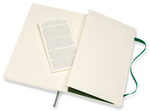 Блокнот Moleskine Classic Soft (QP617K15) Large 130х210мм 192стр. клетка мягкая обложка зеленый